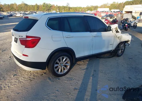 2011 BMW X3 xDrive28I z USA, uszkodzony, nr VIN 5UXWX5C55BL701224